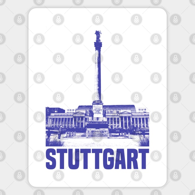 Stuttgart Magnet by Den Vector